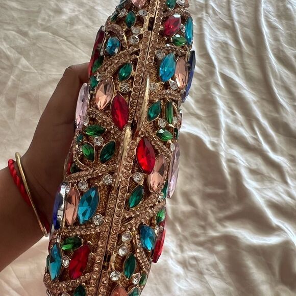 Multicolor Gemstone Clutch - Picture 2 of 6